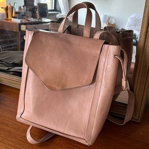 Loeffler Randall Leather Drawstring Backpack